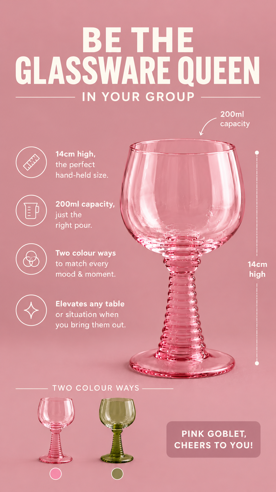 Goblet - Pink